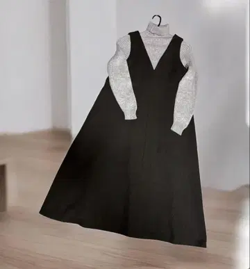 어반 리서치 헤링본 점퍼 살로펫 스커트 브라운 계열