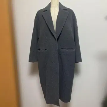 루카 LUCK 체스터 코트 프리 사이즈 그레이