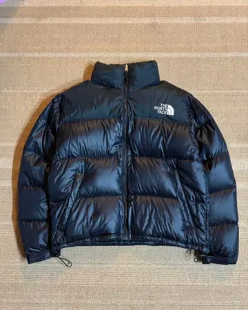 90s THE NORTH FACE 블랙 다운 자켓 눕시