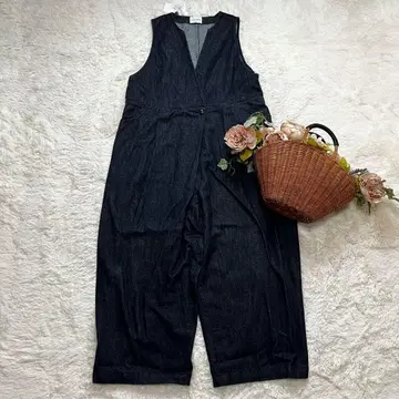 새상품 블리스번치 Bliss bunch 데님 살로펫 면린넨 인디고