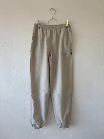 아디다스 나일론 팬츠 베이지 여성용 L 구제 의류