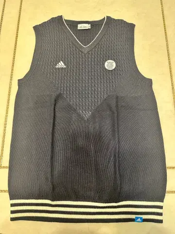 adidas V넥 베스트 네이비 남성용