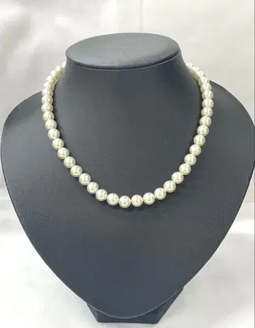 [ E ] 펄 목걸이 약 8.2mm알 42cm 여성용 액세서리 진주