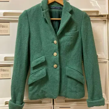 랄프 로렌 빈티지 블루 라벨 그린 블레이저