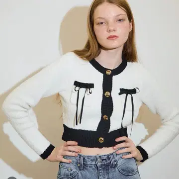 epine Piping Ribbon Cardigan