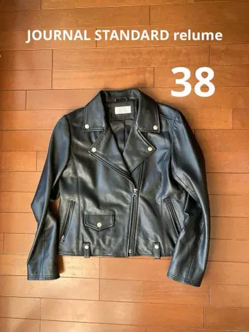 JOURNAL STANDARD relume 양가죽 라이더 자켓 38