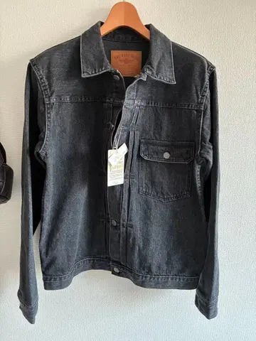 THE FLAT HEAD 블랙 데님 자켓 OJ-DB001 42