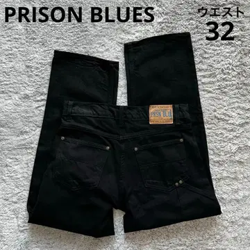PRISONBLUES  블랙 데님 선염