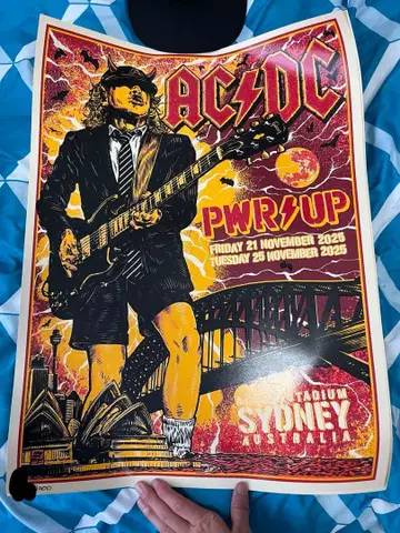 ACDC 한정판 리토그래프