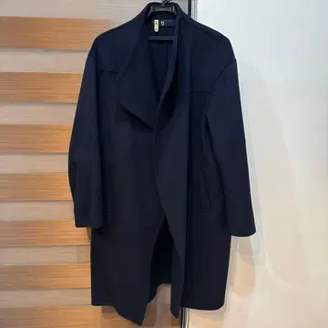 UNIQLO J 네이비 체스터 코트