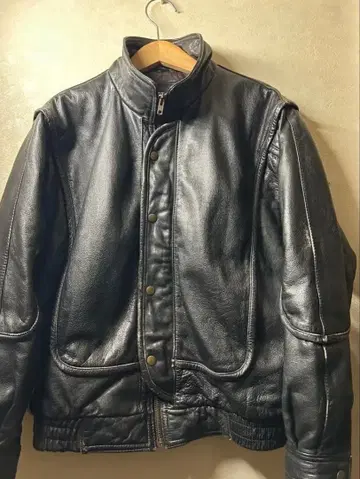 vintage 스탠드 카라 가죽 자켓 A-2 플라이트 자켓 쇼트 기장