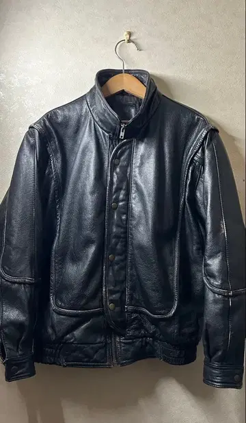 vintage 스탠드 카라 가죽 자켓 A-2 플라이트 자켓 쇼트 기장