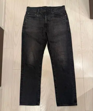 유니클로 레귤러 핏 스트레이트 청바지 카이하라 데님 32