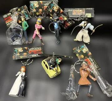 루팡 3세 카리오스트로의 성 피규어 키링 컴플리트 7종 몽키 펀치