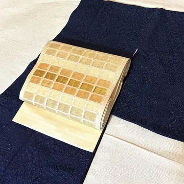 코몬 기모노 순수 실크