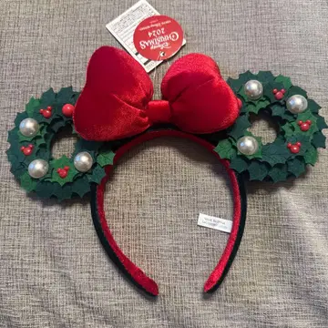 디즈니 크리스마스 2024 리스 머리띠