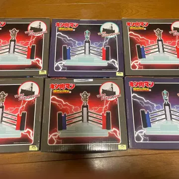 근육맨 반지 스마트폰 스탠드 포함 6개 세트