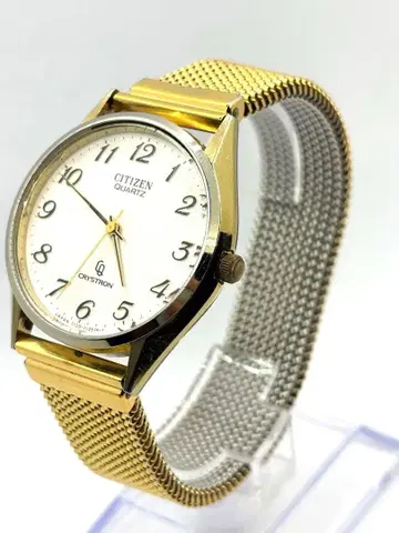 [ 가동품 ] CITIZEN 시티즌 크리스토론 남성용 쿼츠 손목시계