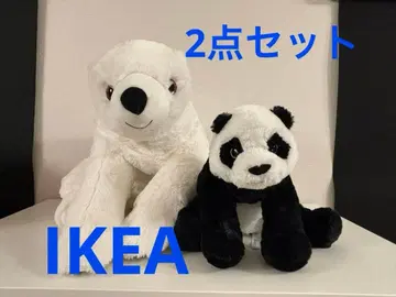 IKEA 봉제 인형 북극곰 팬더 2세트