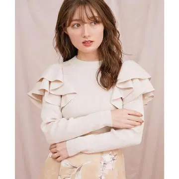 노엘라 더블 프릴 니트