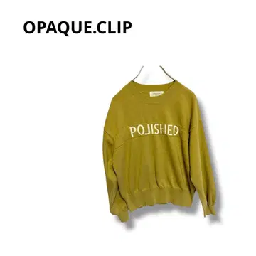 [ 오페크 도트 클립 ] 니트 스웨터 긴팔 귀여운 루즈핏 카키