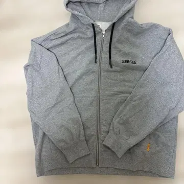 SEESSE 그레이 풀 집업 후드티