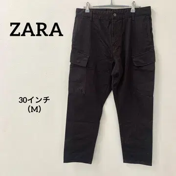 ZARA MAN 데님 카고 팬츠 블랙 30인치