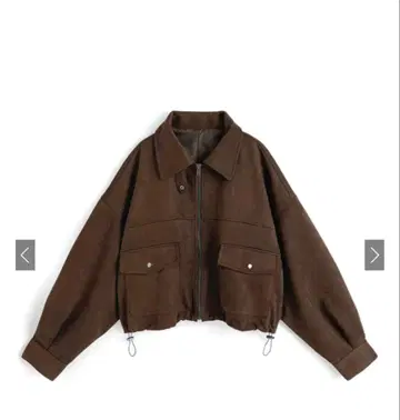 GRL 옷깃 2Way 스웨이드 블루종