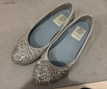 엠마 프란시스 플랫 발레 슈즈 (실버 글리터)