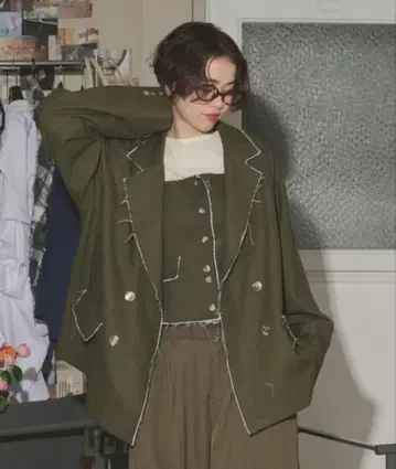 loin nuit cut off double jacket