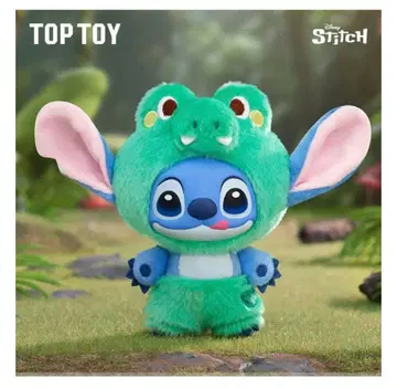 TOPTOY 스티치 와일드 애니멀 시리즈 소프트 비닐 & 봉제 인형 악어
