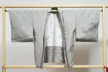 A5 기모노 편안함 총조임 소나무 잎 무늬 색 겉옷 도중기 도유 코트