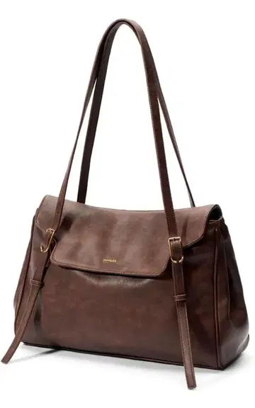 JONBAG 빈티지풍 토트백 여성용 앤티크 브라운