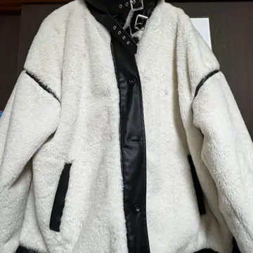 오버 사이즈 플리스 자켓