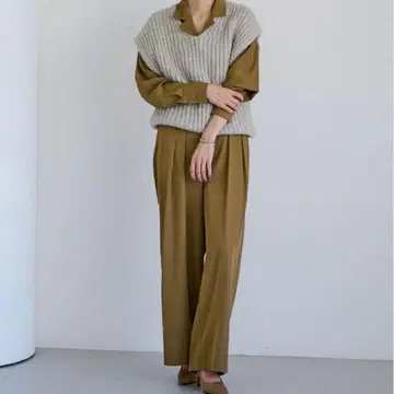 유어즈 슬림 와이드 팬츠 S