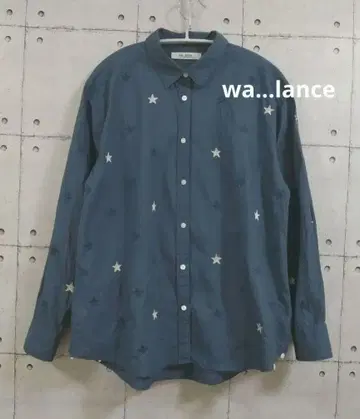 wa - lance 별 자수 셔츠