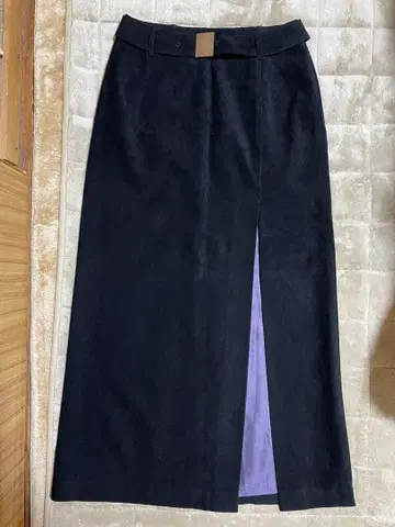 블랙 슬릿 타이 트 스커트