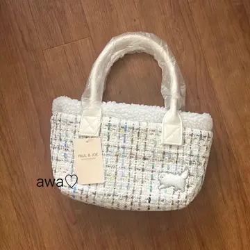 새상품 폴앤조 트위드 토트 백 집시