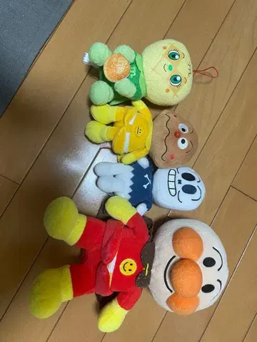 호빵맨 봉제 인형 4개 세트