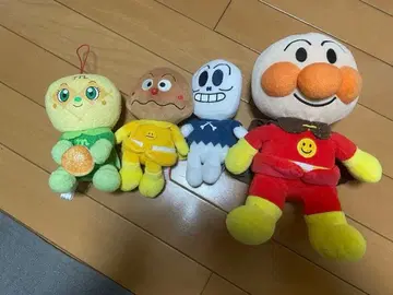 호빵맨 봉제 인형 4개 세트