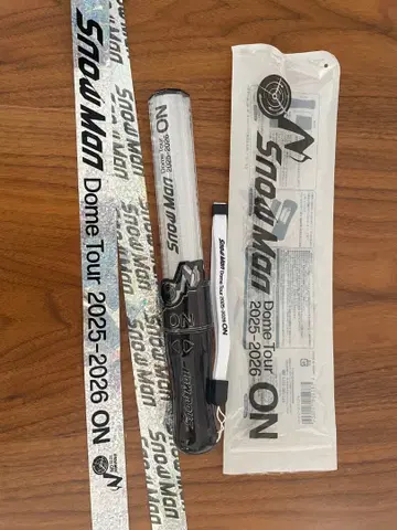 SnowMan 응원봉 은색 테이프