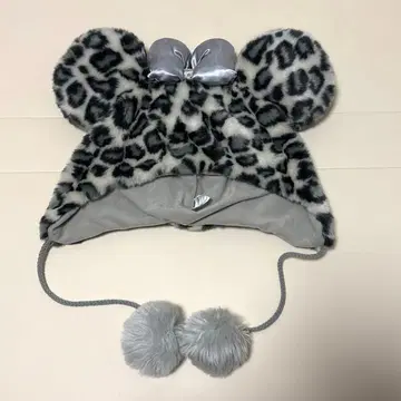 [ 새상품급 ] 레오파드 무늬 퍼 모자