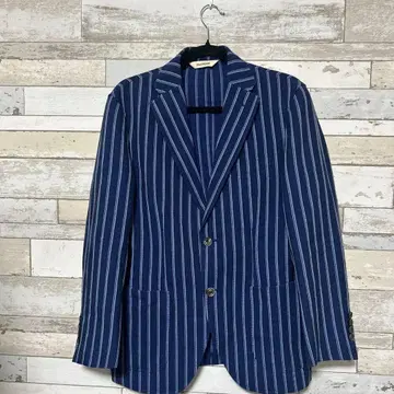 폴 스튜어트 네이비 스트라이프 테일러드 자켓 46 사이즈