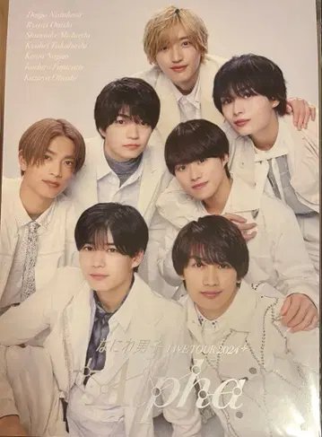 나니와단시 LIVE TOUR 2024 Alpha 팜플렛