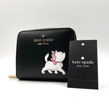 [ 새상품급 ] 케이트 스페이드 디즈니 마리 접이식 지갑 블랙 레어