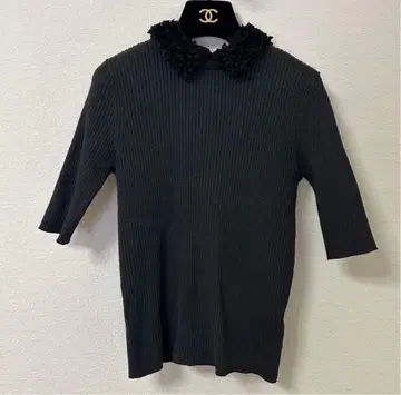 [새상품] UNITED ARROWS 레이디 플라워 튤 니트