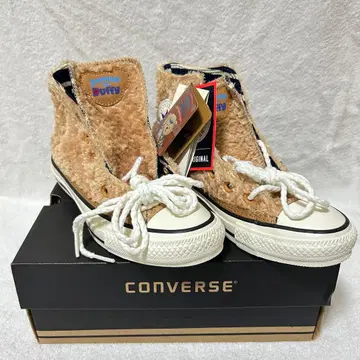 미사용 새상품 디즈니 더피 컨버스 콜라보 스니커즈 23.5cm