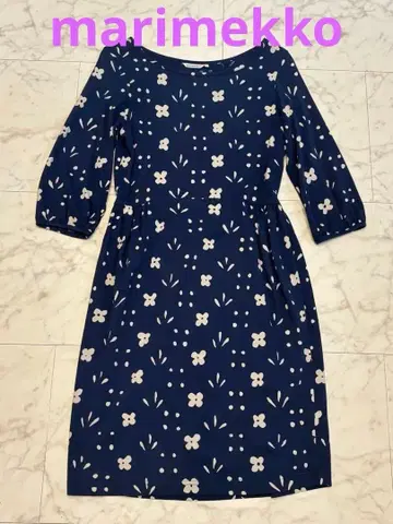 마리메꼬 Kukkaketo retki 쿠카케토 원피스 네이비