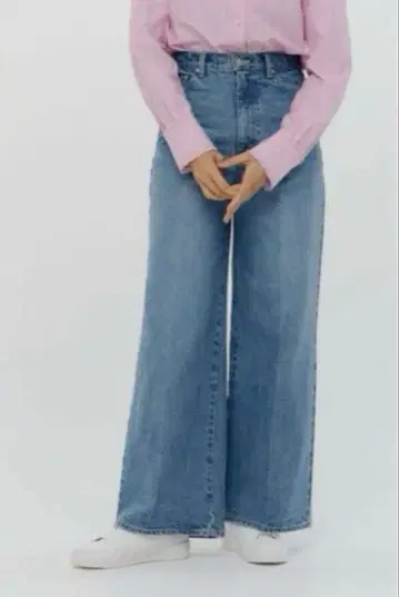yori Jane 와이드 데님 34