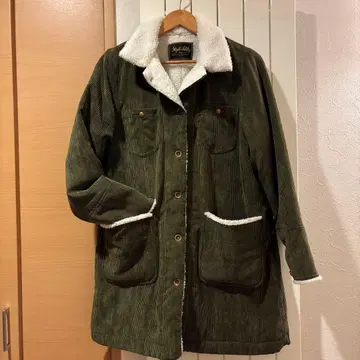 코듀로이 보아 무스탕 코트